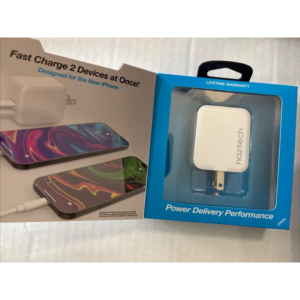 30W Power Delivery Dual-Output USB-C Fast Wall Charger